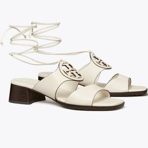 Tory Burch Bombe Miller Heel Sandal Color Ivory